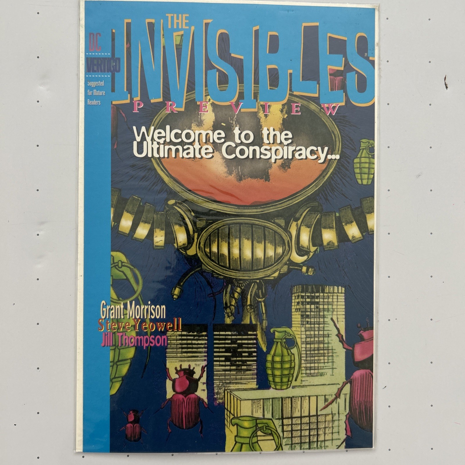 THE INVISIBLES PREVIEW (Grant Morrison) 1st appearance VF- 1994b Cover - Vintage