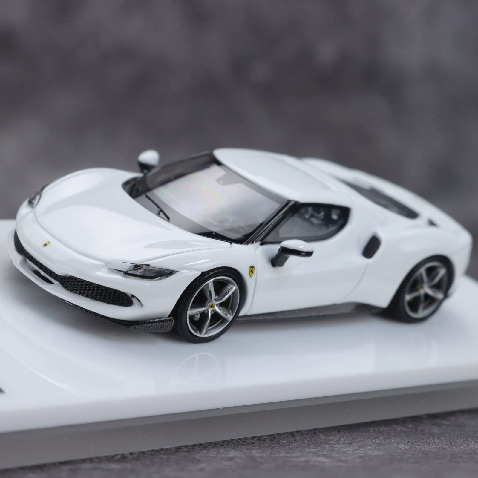 1:64 296 GTB White Sport Alloy Diecast Model Car Display Collection