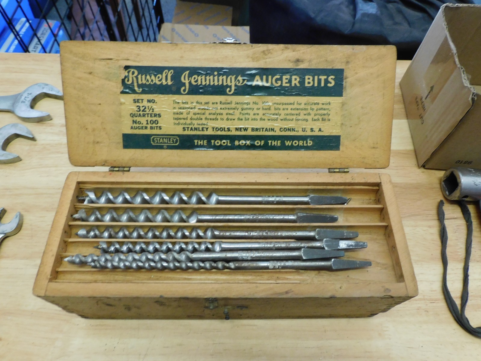 Vintage Russell Jennings Auger Bit Set No. 100