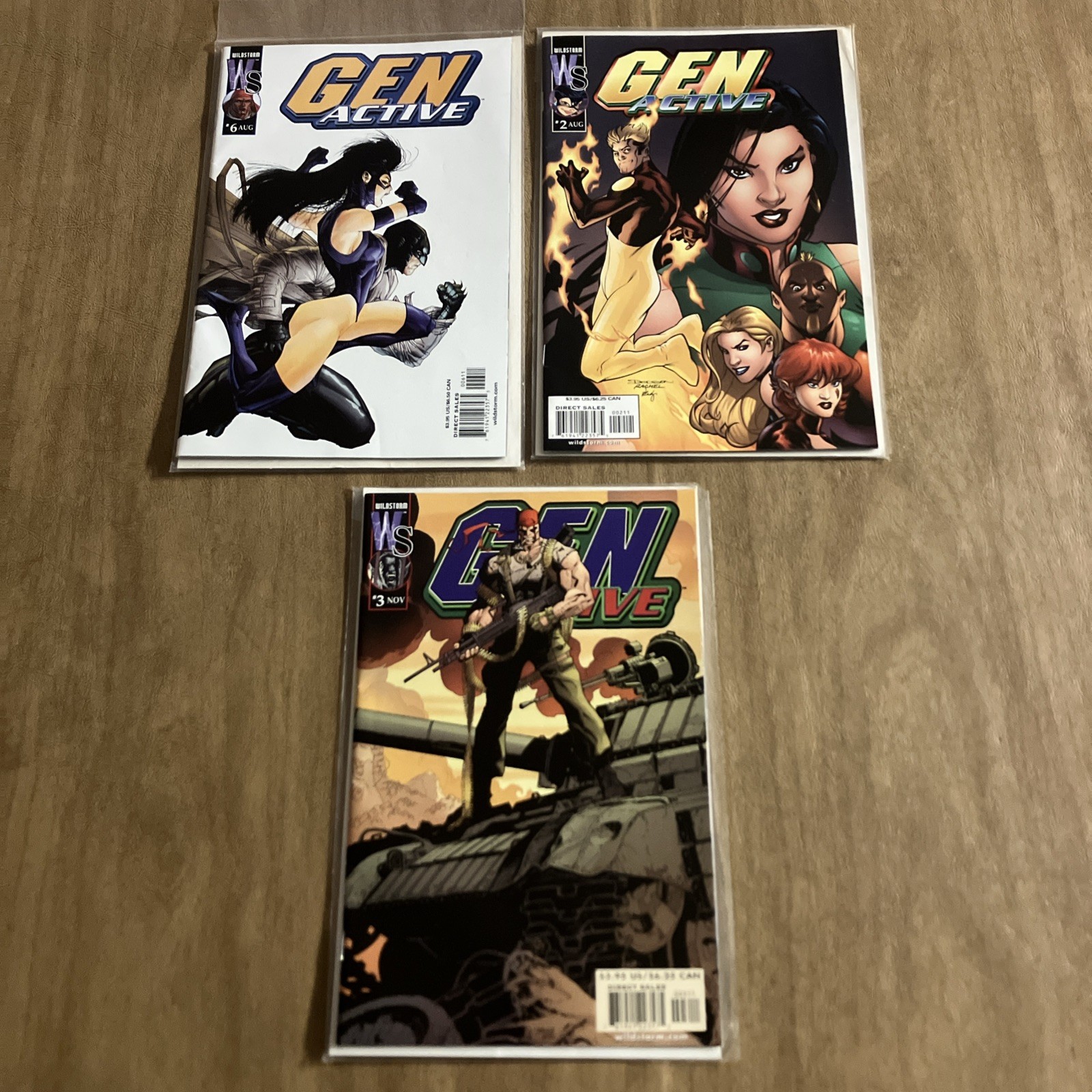 Gen Active Comic Books (Lot Of 3)