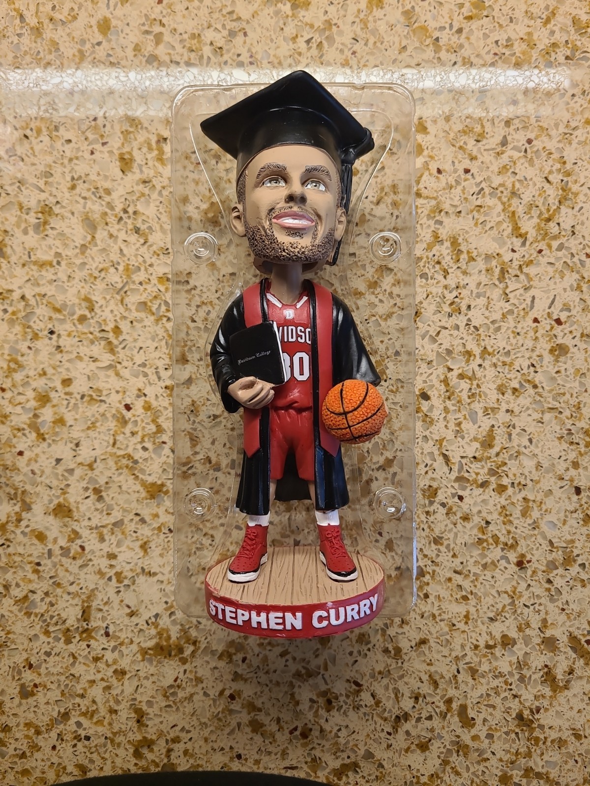Stephen Curry College Grad Bobblehead Limited Edition - New in Box Stephen Curry College Grad Bobblehead Limited Edition - New in Box