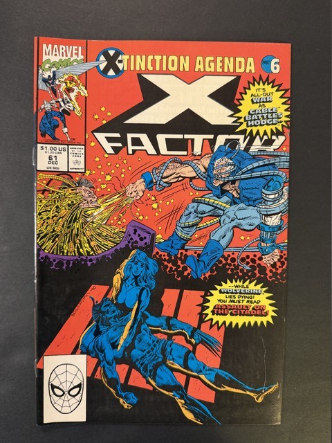 X-Factor #61 1990 Beast Cyclops Iceman Louise Simonson Marvel VF+ 8.5 X-Factor #61 1990 Beast Cyclops Iceman Louise Simonson Marvel VF+ 8.5