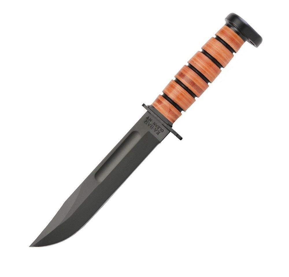 KA BAR Dog\'s Head Utility Knife 1095 Steel Outdoor Camping Hunting Tool