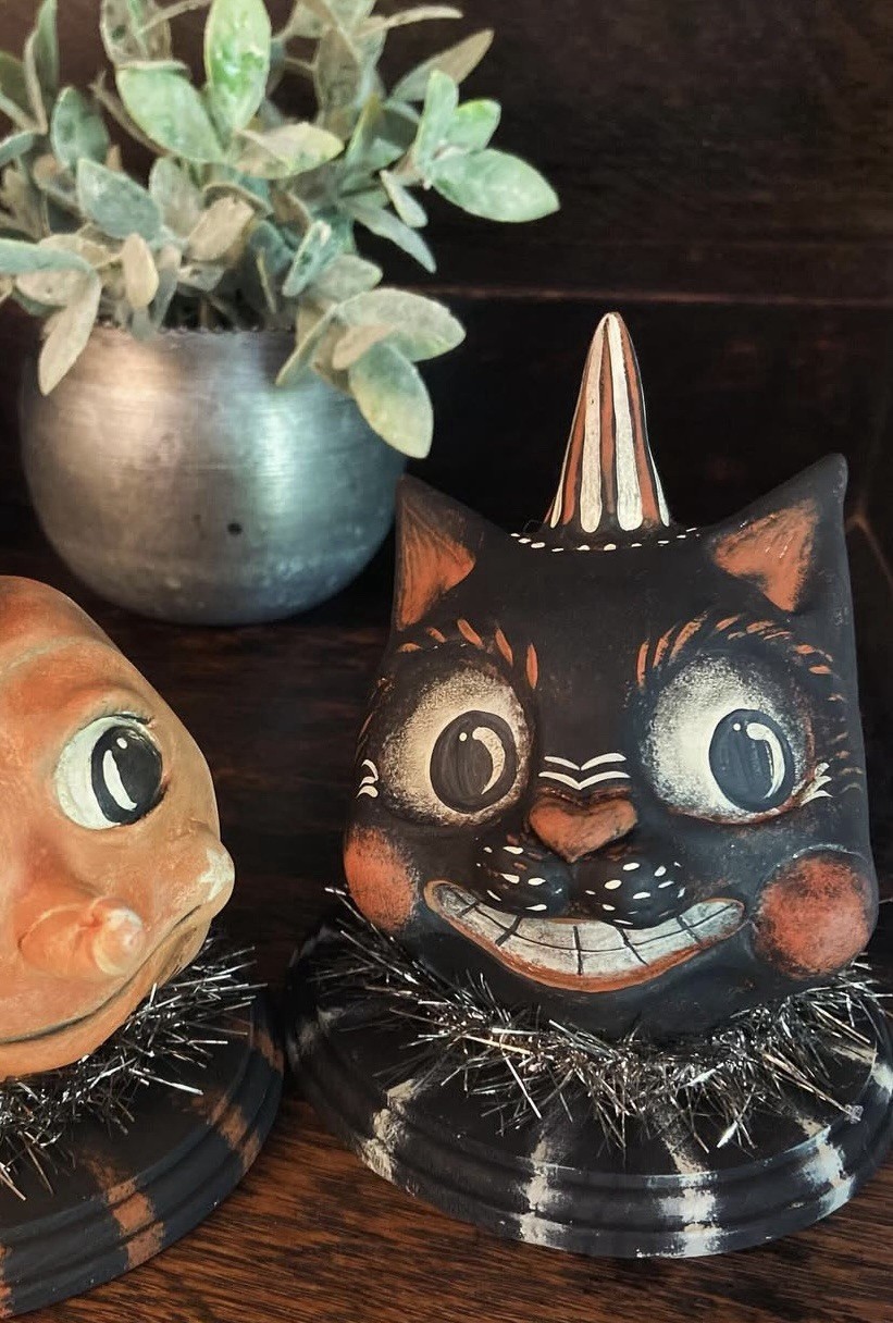 Johanna Parker Partner In Craft Stonylayneco Handmade OOAK Folk Art Halloween