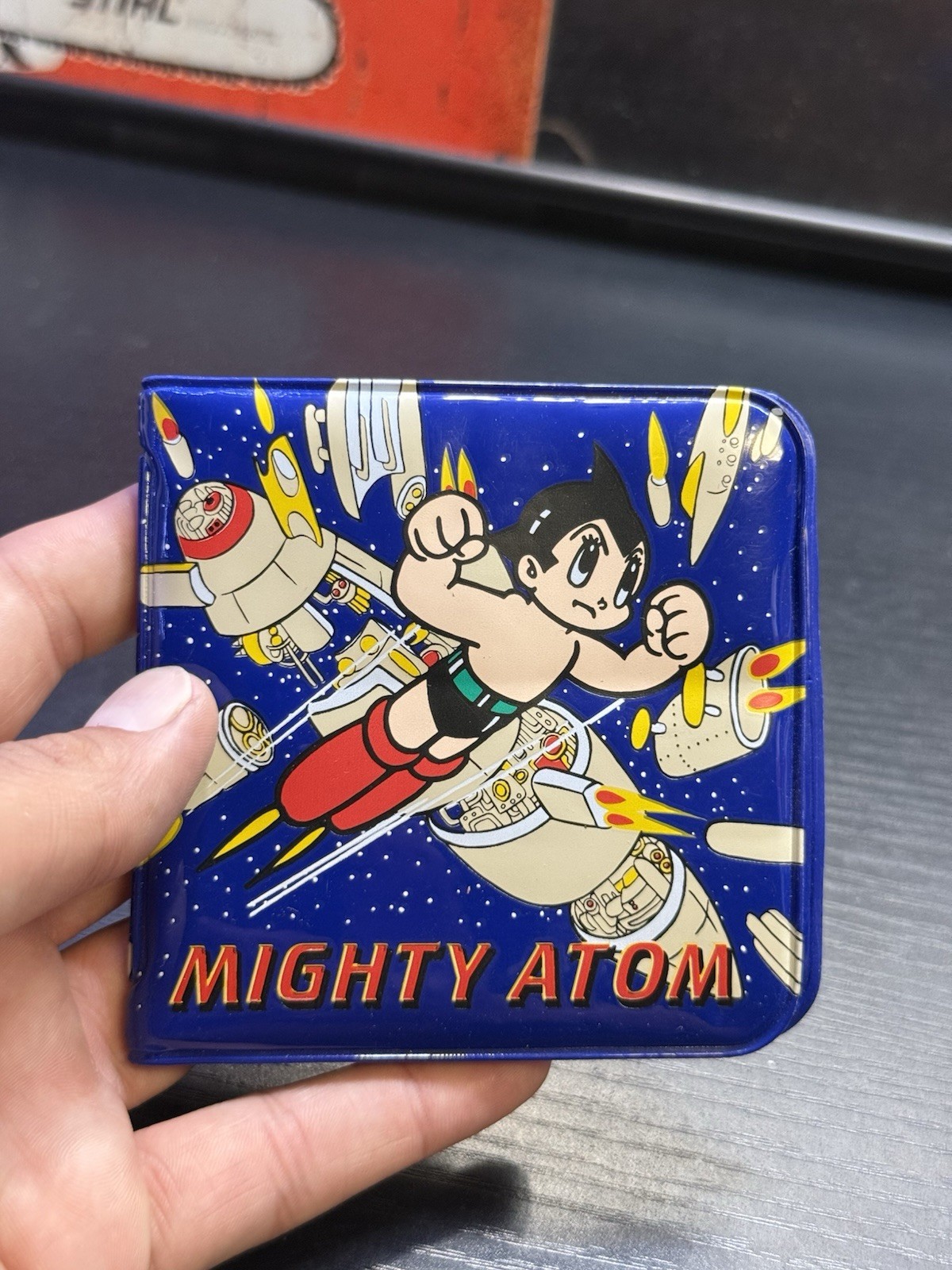 Rare Vintage Astro Boy Mighty Atom Sanrio Wallet Tezuka Japan Blue 7x4