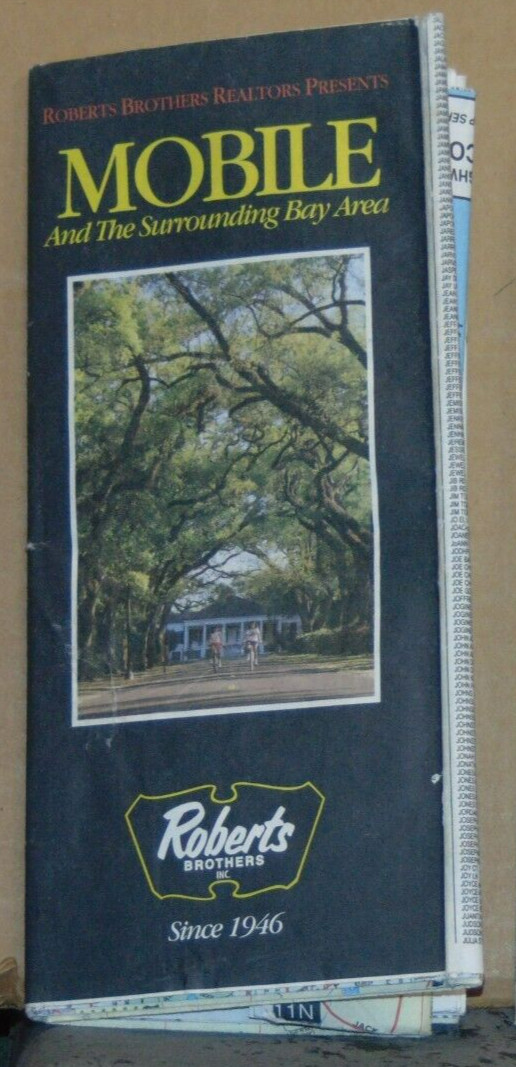 1994 Robert Brothers Street Map of Mobile Alabama