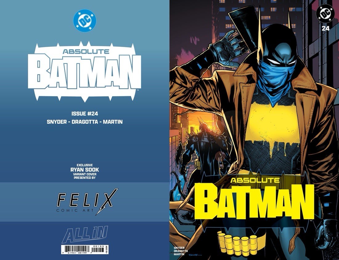 Presale DC Absolute Batman #24 Felix Comic Art Ryan Sook Exclusive Cardstock Presale DC Absolute Batman #24 Felix Comic Art Ryan Sook Exclusive Cardstock