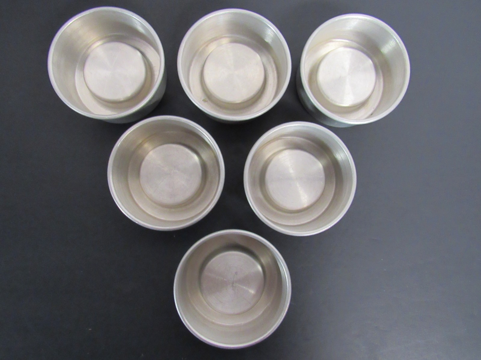 6 Vintage Mary Ann\'s Aluminum Cake Shell Pans Lancaster, PA Patented Aug 23 1921 6 Vintage Mary Ann\'s Aluminum Cake Shell Pans Lancaster, PA Patented Aug 23 1921