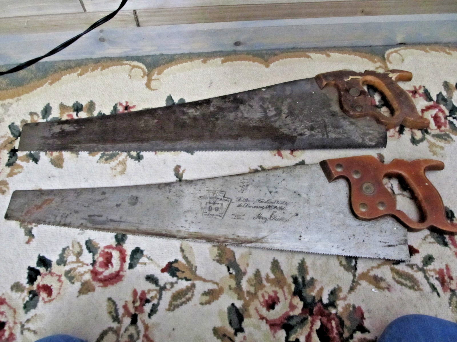 Pair of Disston Hand Saws 26\