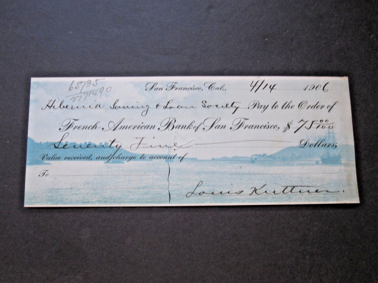 4-14-1906 historic San Francisco CA pre-earthquake FULL scenic Optometrist check