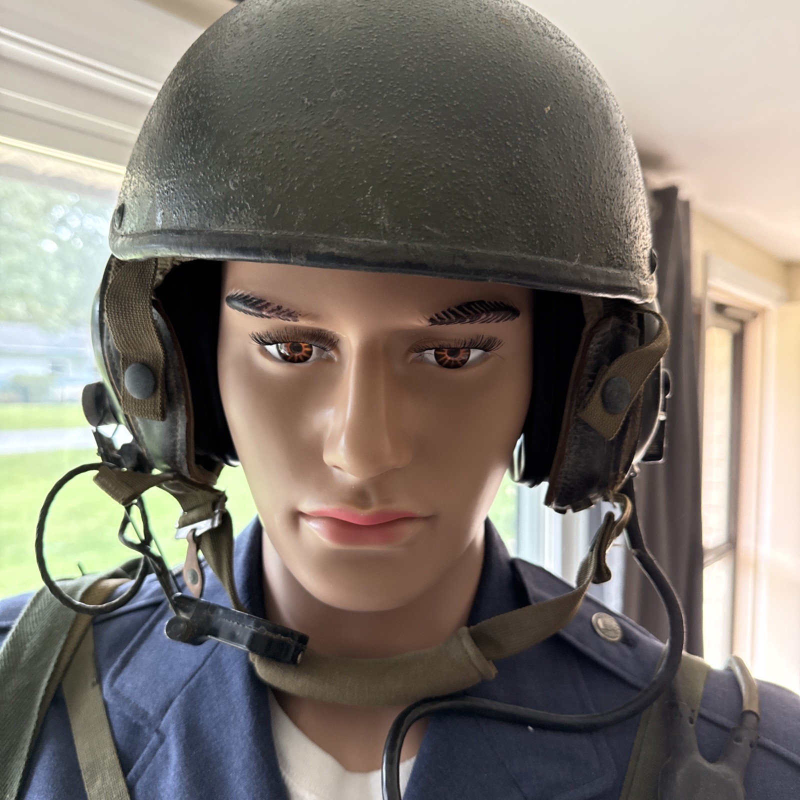 Vintage 1984 USGI Gentex DH-132A Ballistic CVC Tanker Helmet Complete Vintage 1984 USGI Gentex DH-132A Ballistic CVC Tanker Helmet Complete