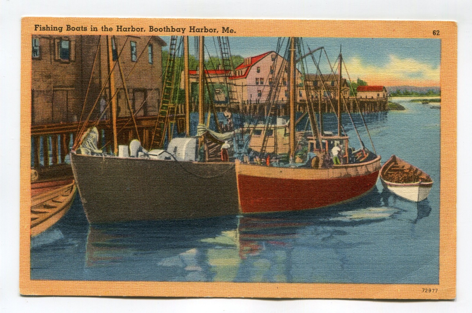 FISHING BOATS IN THE HARBOR BOOTHBAY HARBOR ME