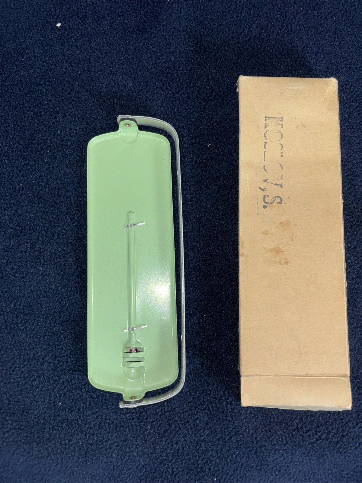 Eastern Fuel Co. Summit NJ Advertising Thermometer Green Turquoise