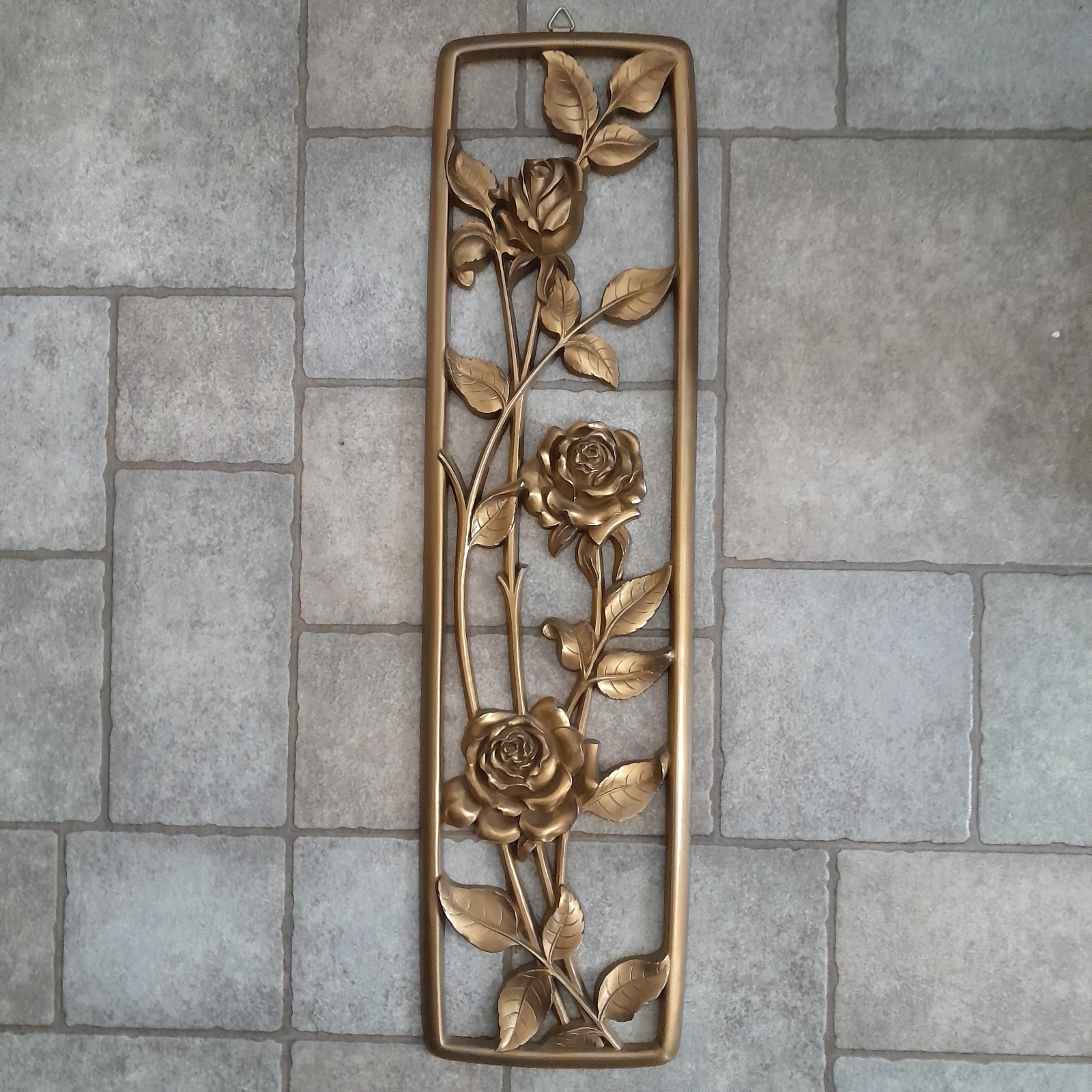 Syroco Four Seasons Rose Vintage Wall Hanging Panel 3061