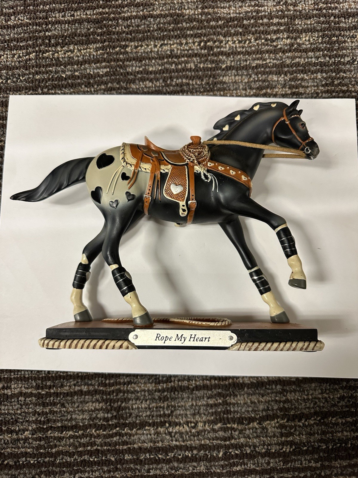 RETIRED - TRAIL OF PAINTED PONIES ROPE MY HEART 4058666 Resin Horse Figurine