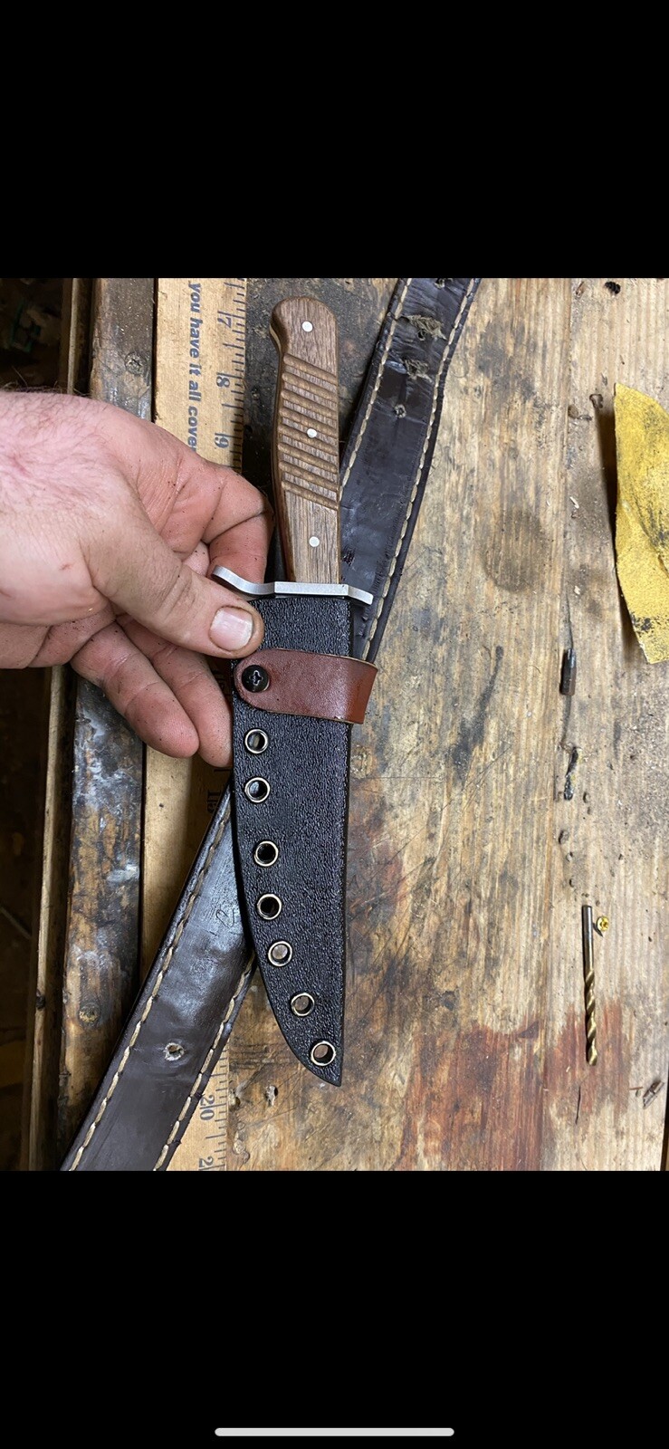 Boker German WW1 ww2 Trench knife, Crossdraw sheath only