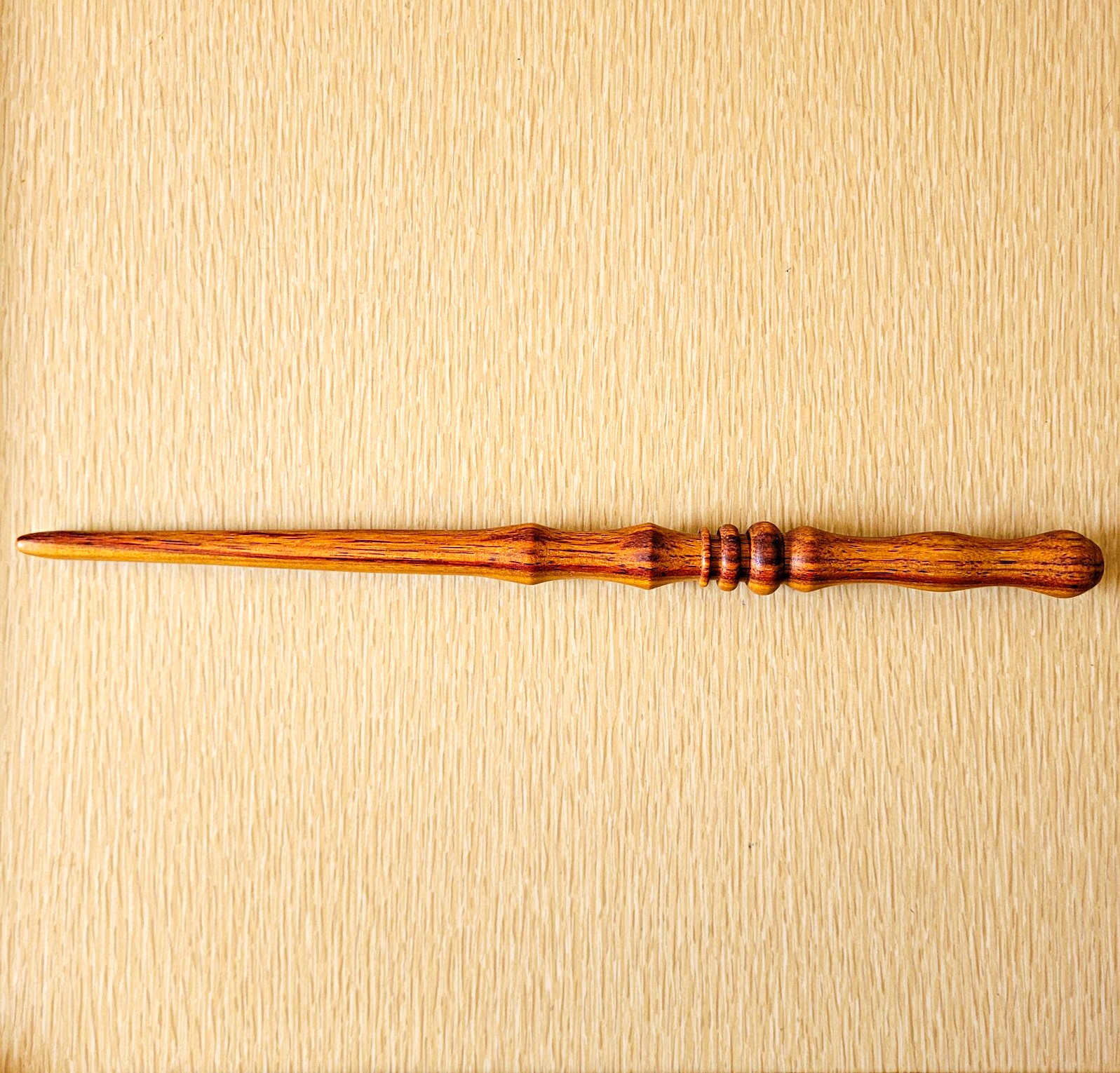 Wooden Wizard\'s Wand, Canarywood, 12.5\ Wooden Wizard\'s Wand, Canarywood, 12.5\