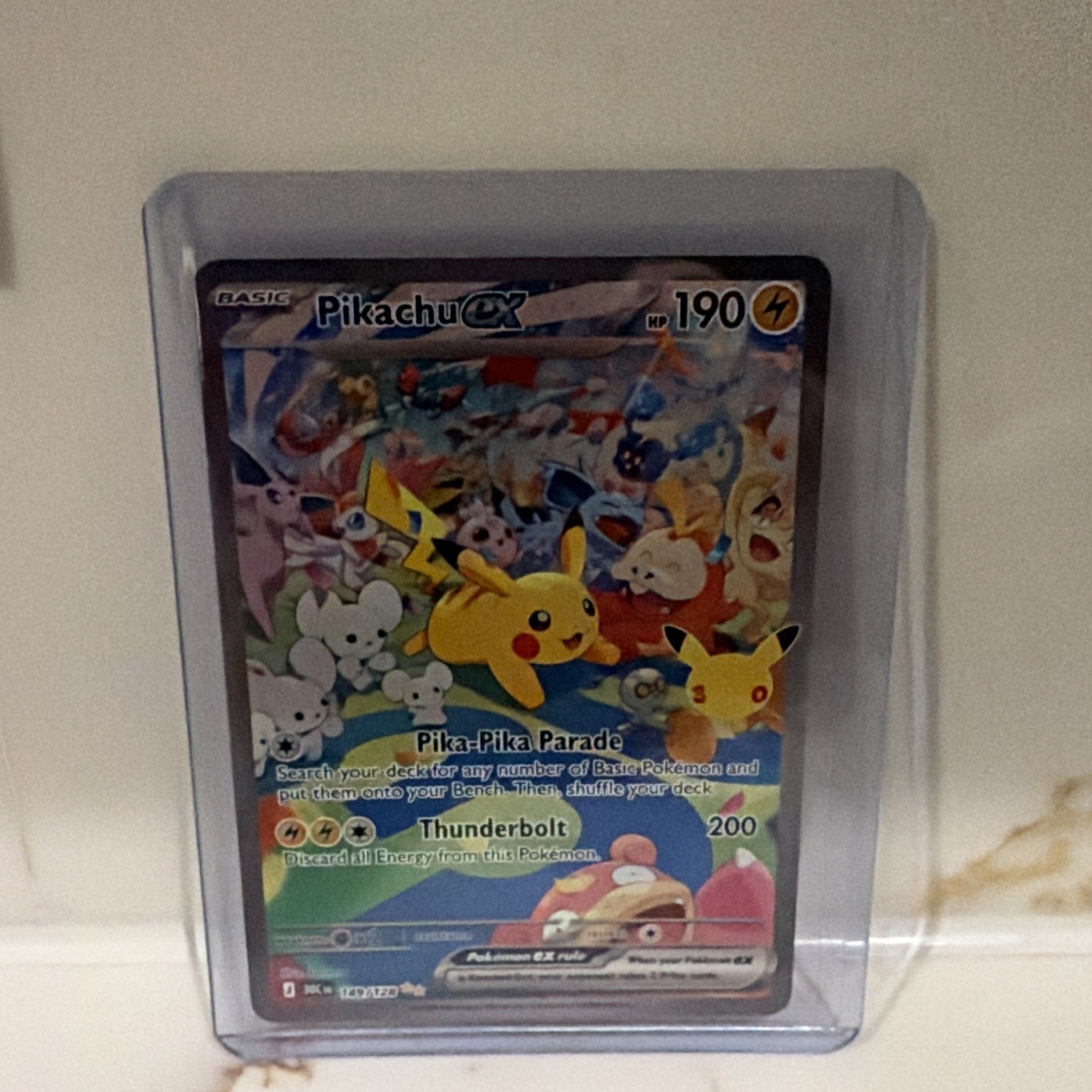 Pokémon TCG Pikachu EX 149/128 Day SIR 30th Anniversary
