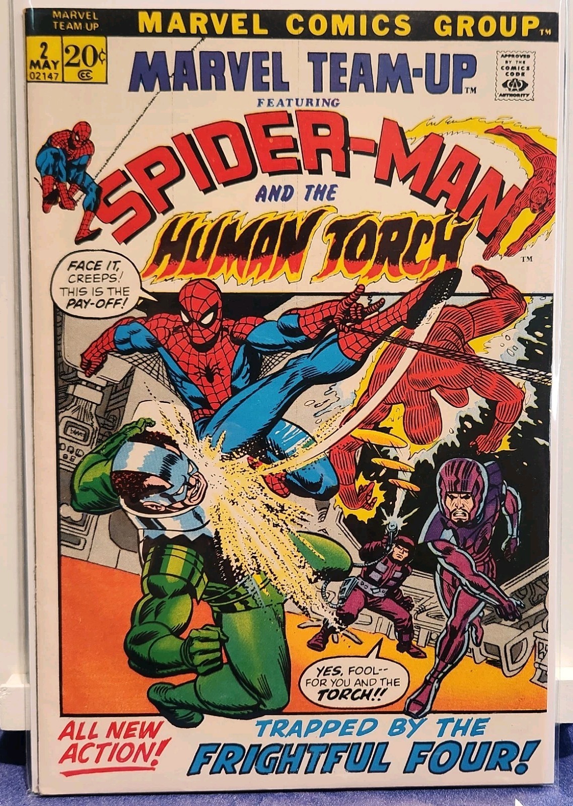 Marvel Team-Up #2 (1972) Human Torch Frightful Four Annihilus app Marvel Team-Up #2 (1972) Human Torch Frightful Four Annihilus app