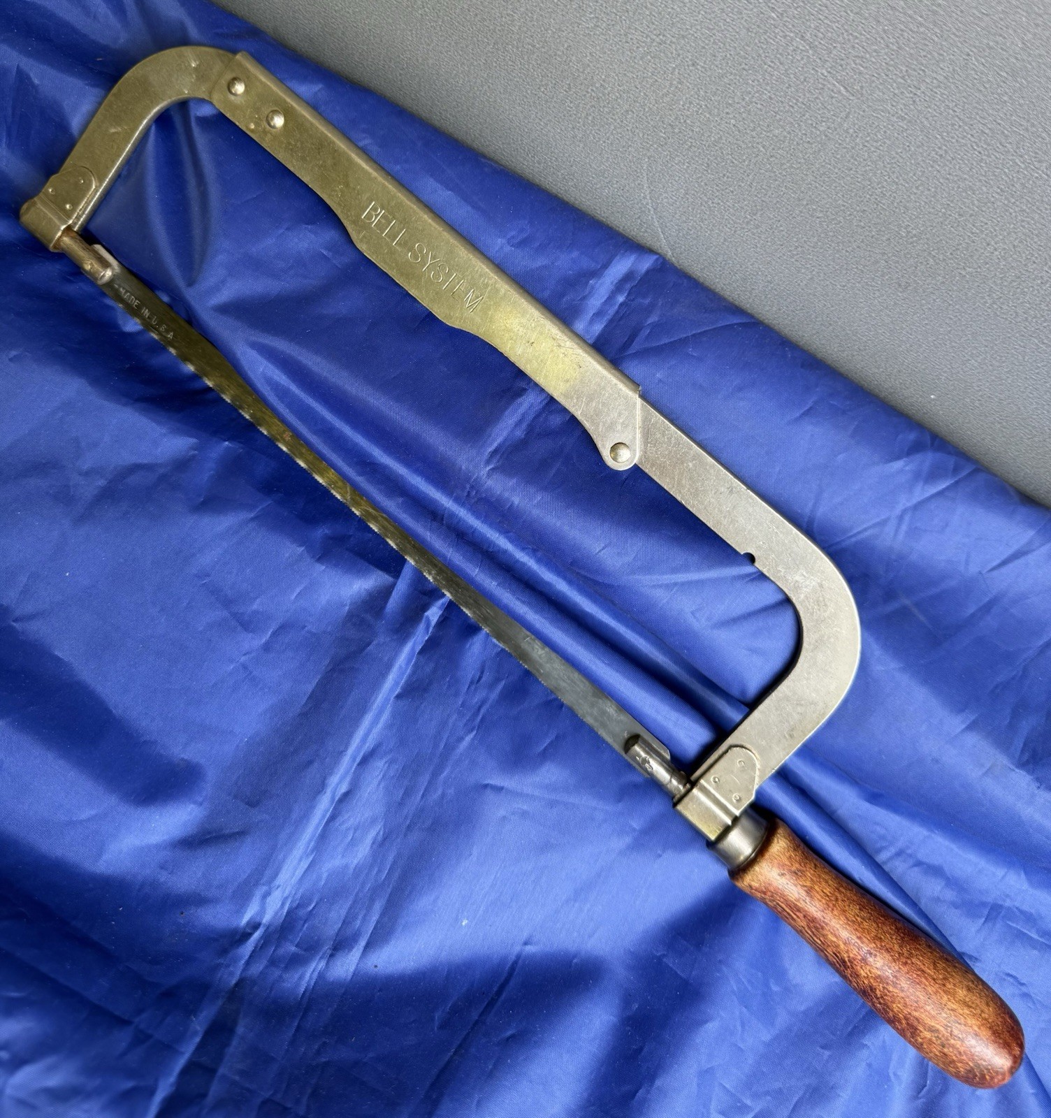 Vtg FORSBERG Whale  #27 Hacksaw Made For “BELL SYSTEM” & Imprinted Accordingly