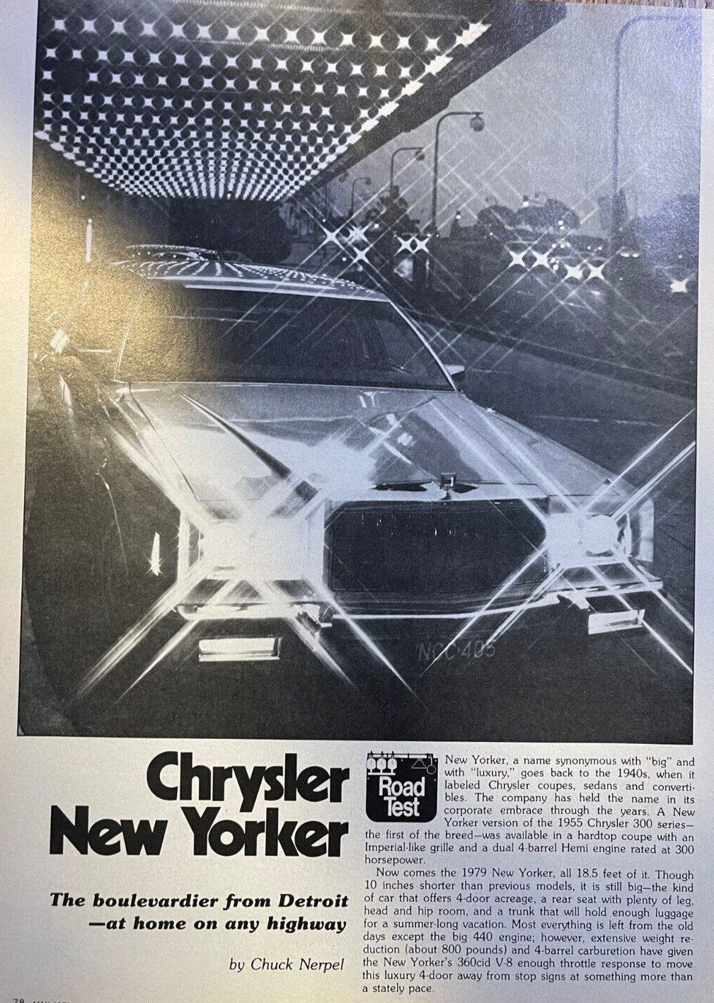 1979 Road Test Chrysler New Yorker 1979 Road Test Chrysler New Yorker