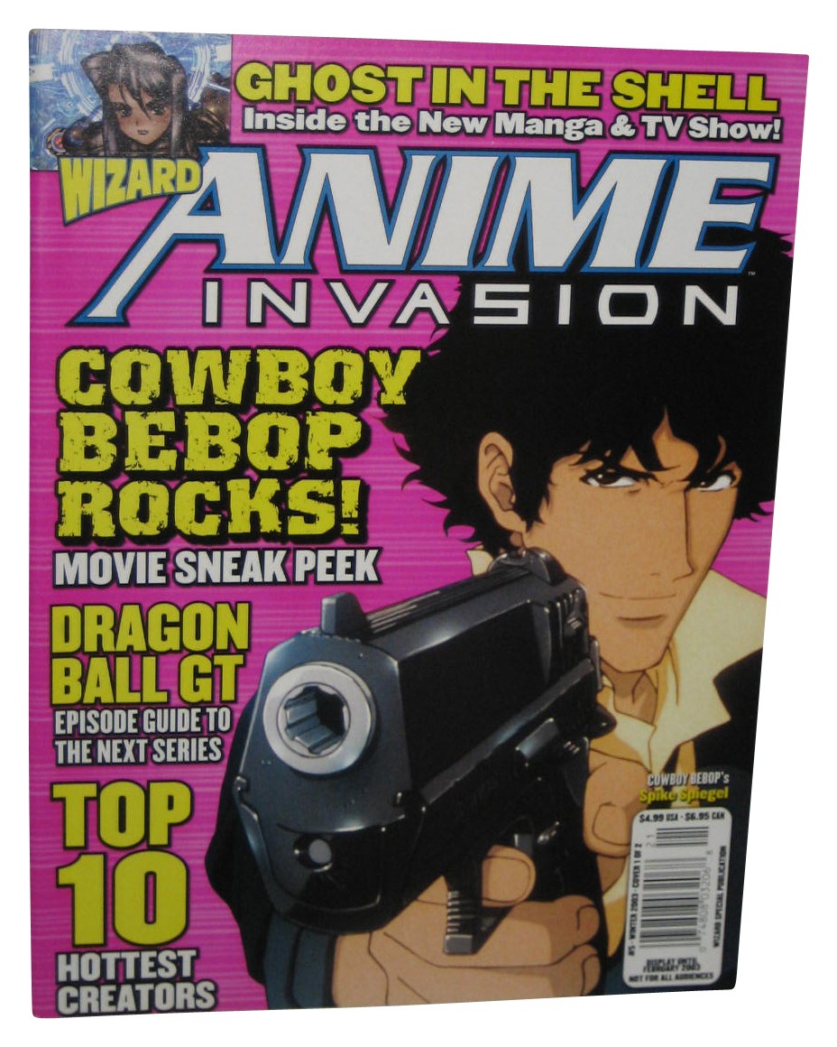 Wizard Anime Invasion Winter 2003 Magazine Book - (Cowboy Bebop Spike Cover)
