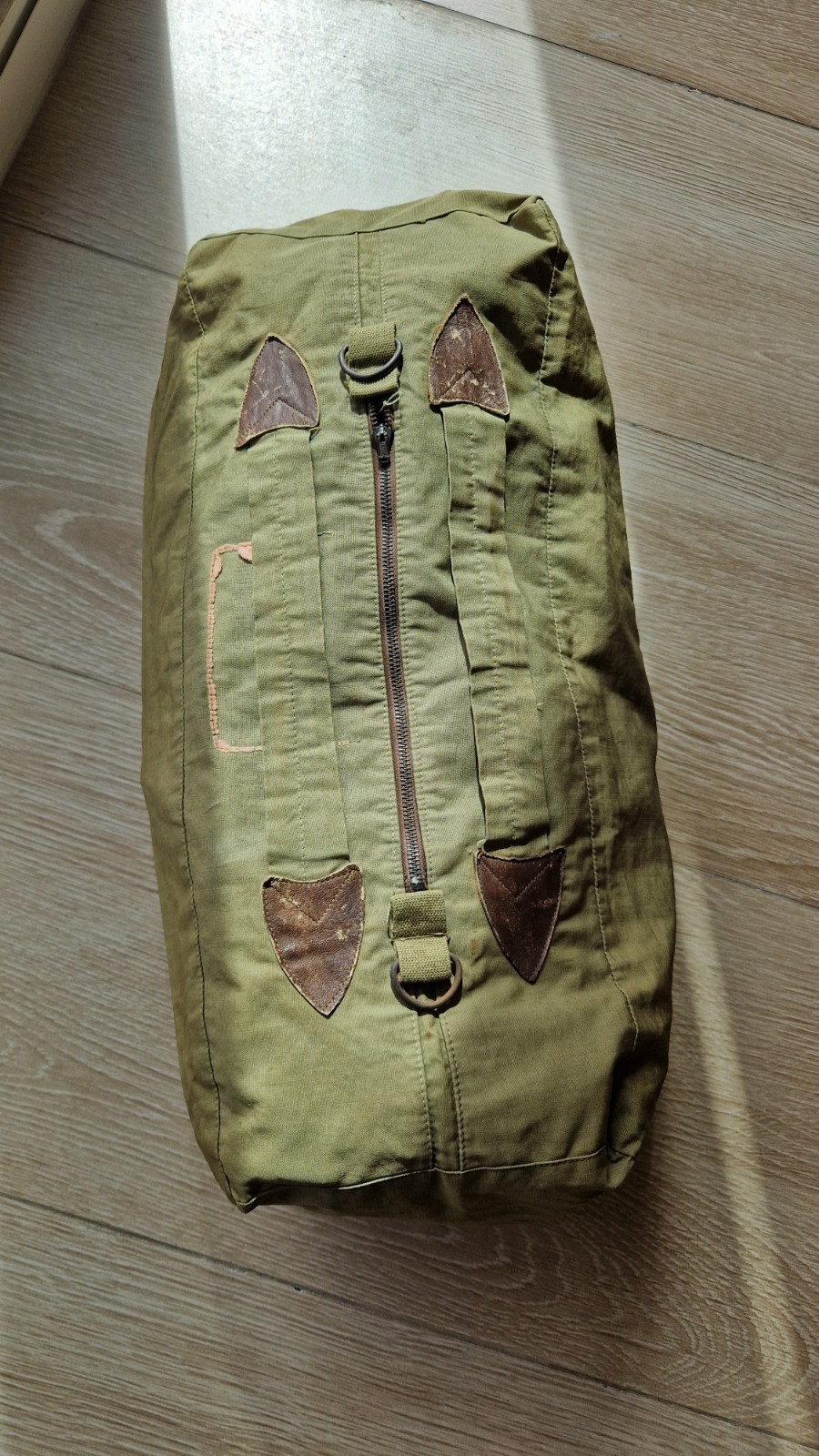 Vintage 1930s USN Aviator Kit Bag Early CROWN Zipper