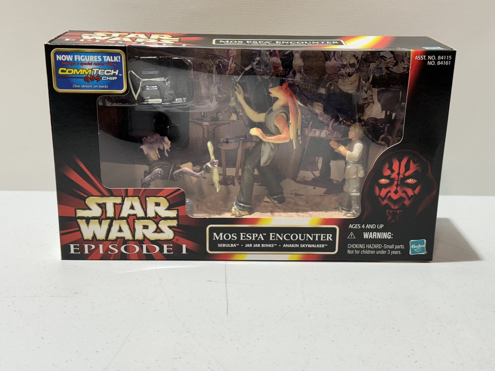 1999 HASBRO STAR WARS EPISODE I MOS ESPA ENCOUNTER SEBULBA JAR JAR ANIKEN NEW