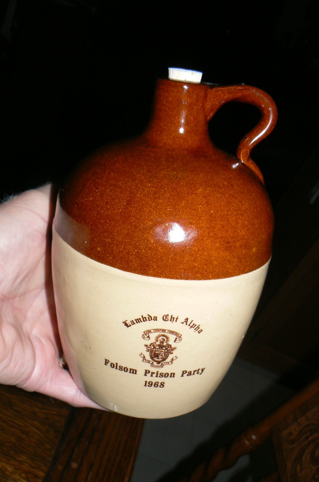 SUPER RARE 1968 FOLSOM PRISON PARTY JUG FOR JOHNNY CASH CONCERT FOLSOM PRISON CA SUPER RARE 1968 FOLSOM PRISON PARTY JUG FOR JOHNNY CASH CONCERT FOLSOM PRISON CA
