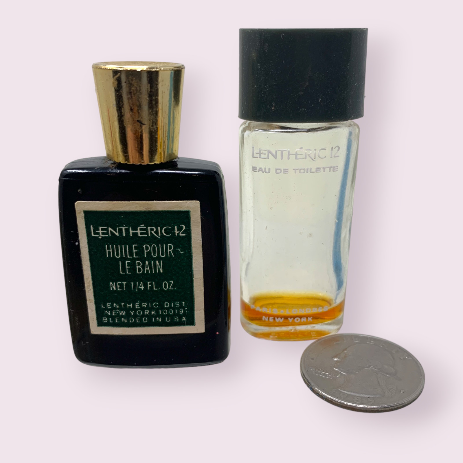 Vintage 1950\'s Lentheric 12 Huile Pour Le Bain Bath Oil .25 fl oz + Bonus EDT Vintage 1950\'s Lentheric 12 Huile Pour Le Bain Bath Oil .25 fl oz + Bonus EDT