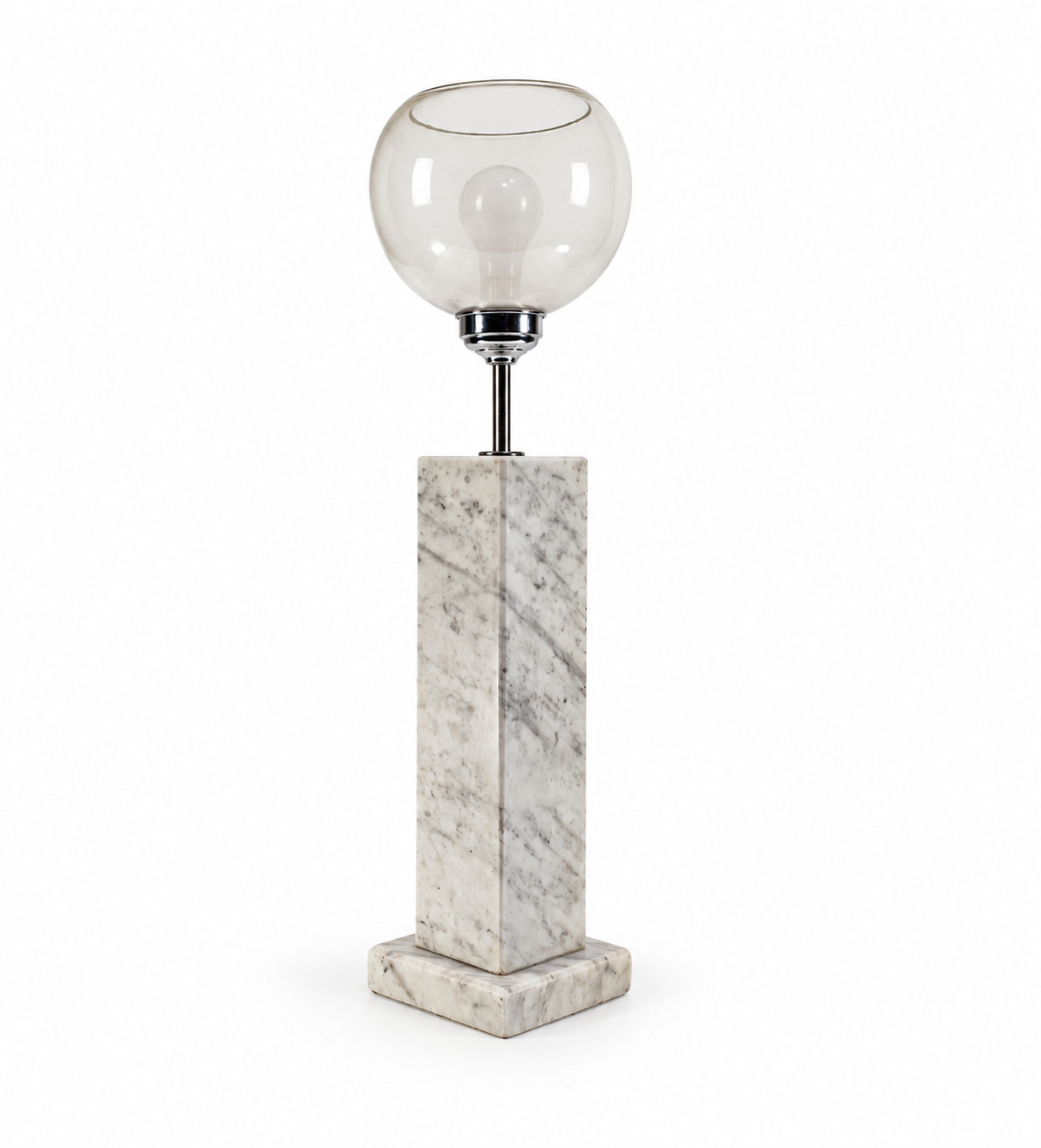 VINTAGE ART DECO STYLE MARBLE STAND TABLE LAMP 27\