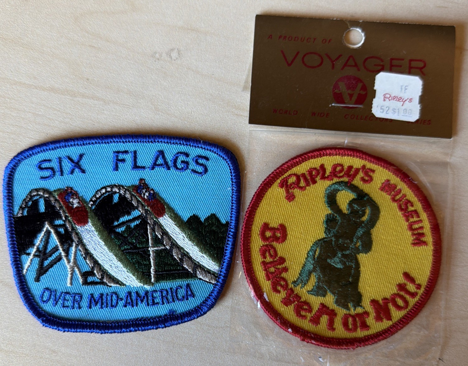 Theme Park Souvenir Patches Six Flags Over Mid America Ripleys Believe It Or Not Theme Park Souvenir Patches Six Flags Over Mid America Ripleys Believe It Or Not