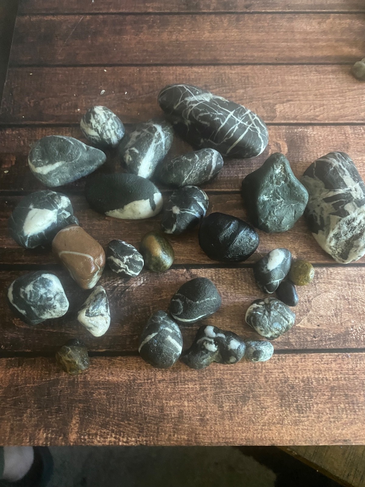 # 11 Ocean tumbled rocks beautiful marking