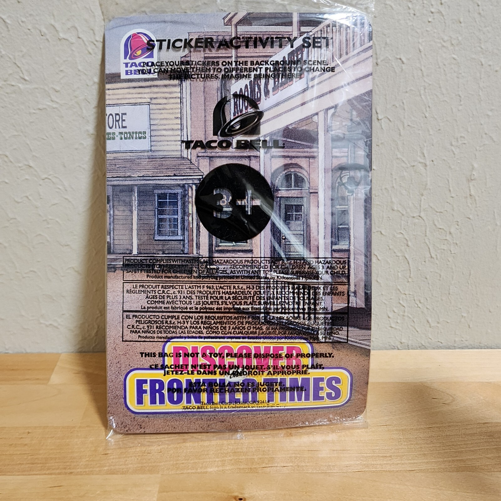 VINTAGE TACO BELL DISCOVER THE FRONTIER TIMES STICKER Activity Set NEW (Sealed) VINTAGE TACO BELL DISCOVER THE FRONTIER TIMES STICKER Activity Set NEW (Sealed)