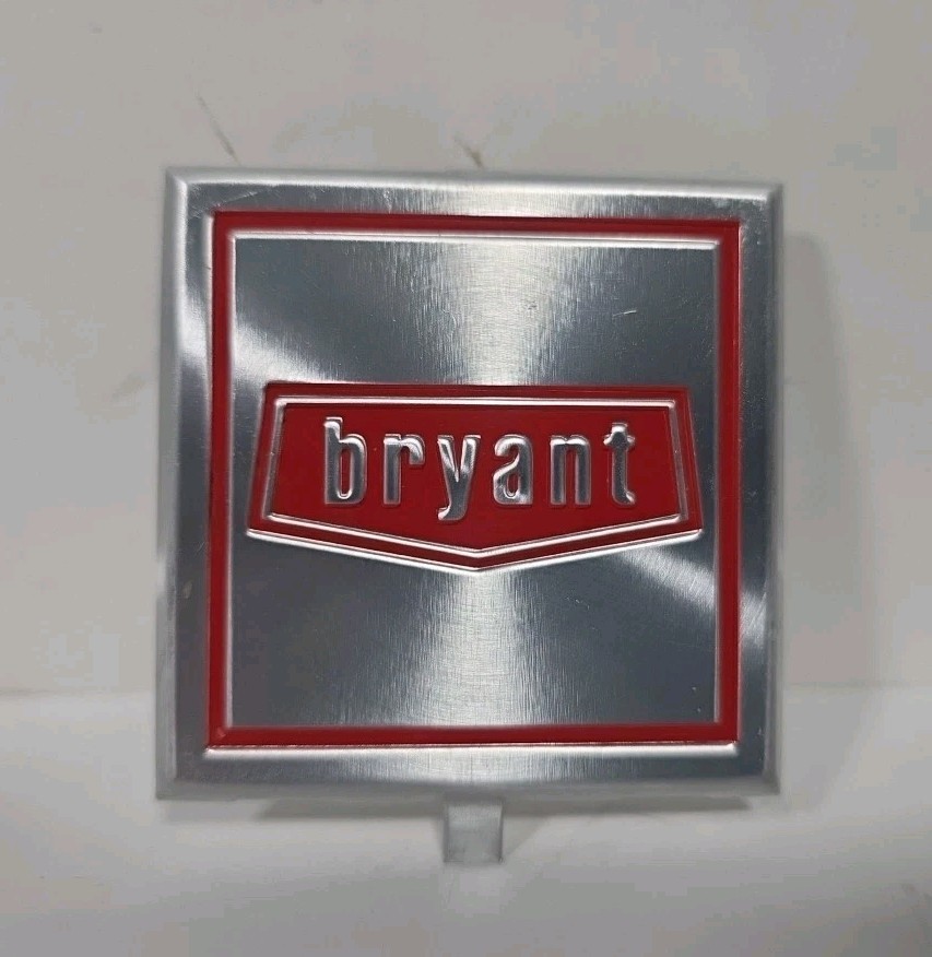 Vintage Bryant Aluminum Furnace Emblem Nameplate New