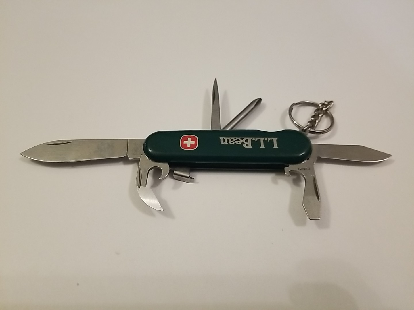Vintage Wenger 85mm CANYON Lock Blade Swiss Army Knife Green Cellidor LL BEAN Vintage Wenger 85mm CANYON Lock Blade Swiss Army Knife Green Cellidor LL BEAN