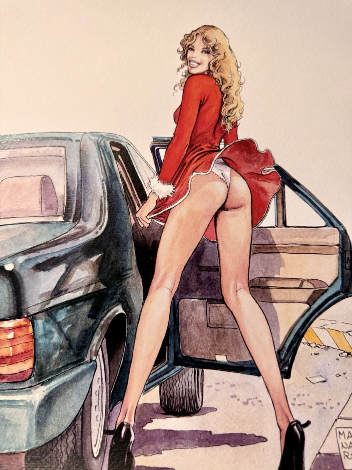 •Milo MANARA Signed Portfolio Print• “Women & Autos (Main)” —ITALIAN IMPORT— •Milo MANARA Signed Portfolio Print• “Women & Autos (Main)” —ITALIAN IMPORT—