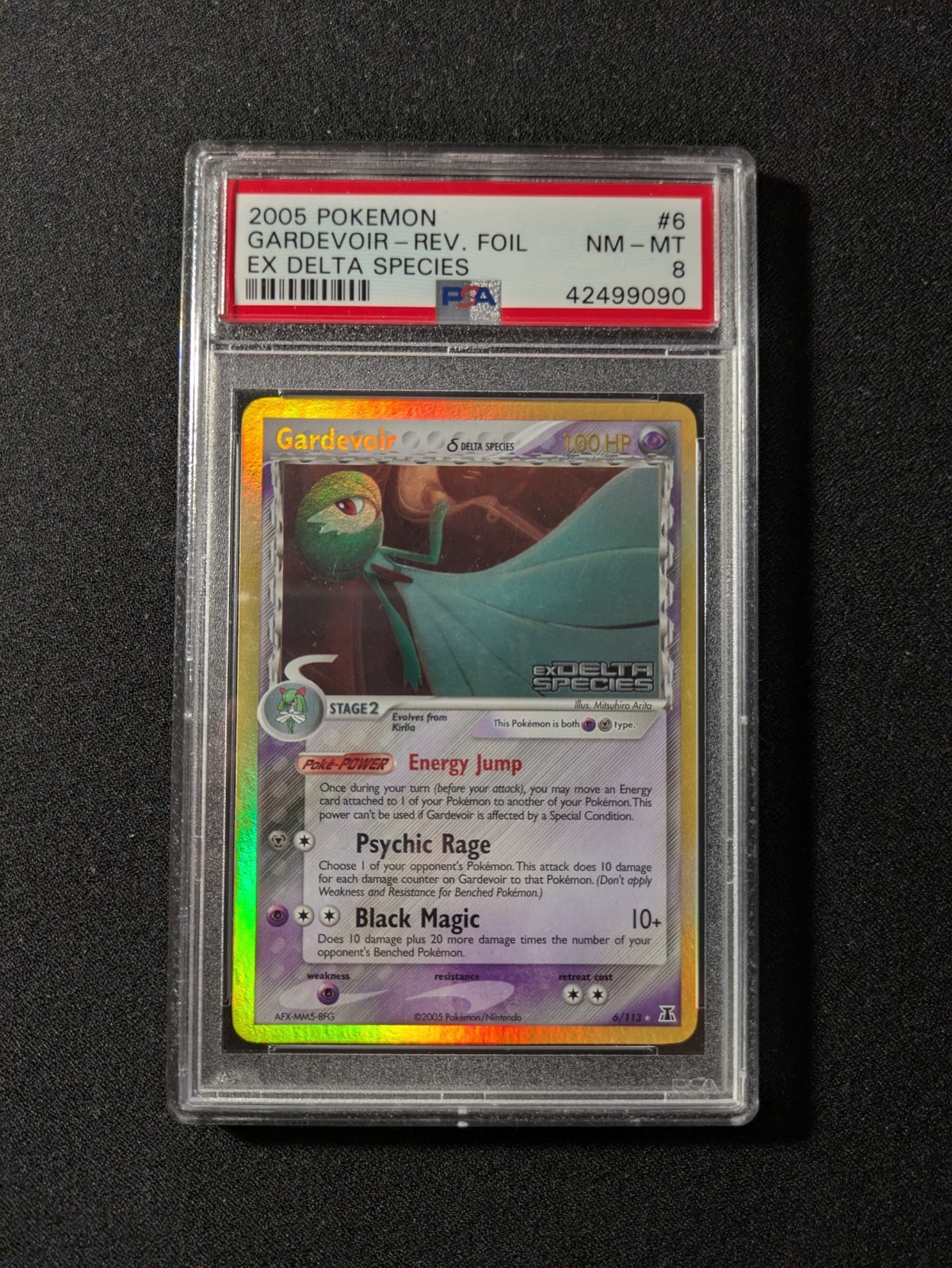 Gardevoir 6/113 Reverse Holo - Pokemon EX Delta Species - PSA 8