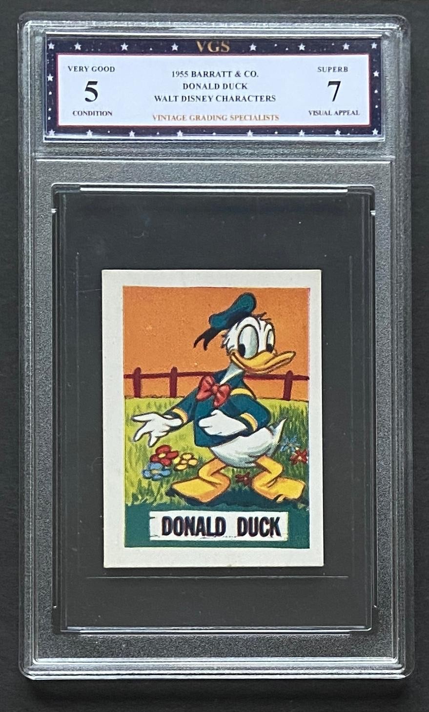 Rare VGS 5 1955 Barratt Donald Duck Walt Disney Characters