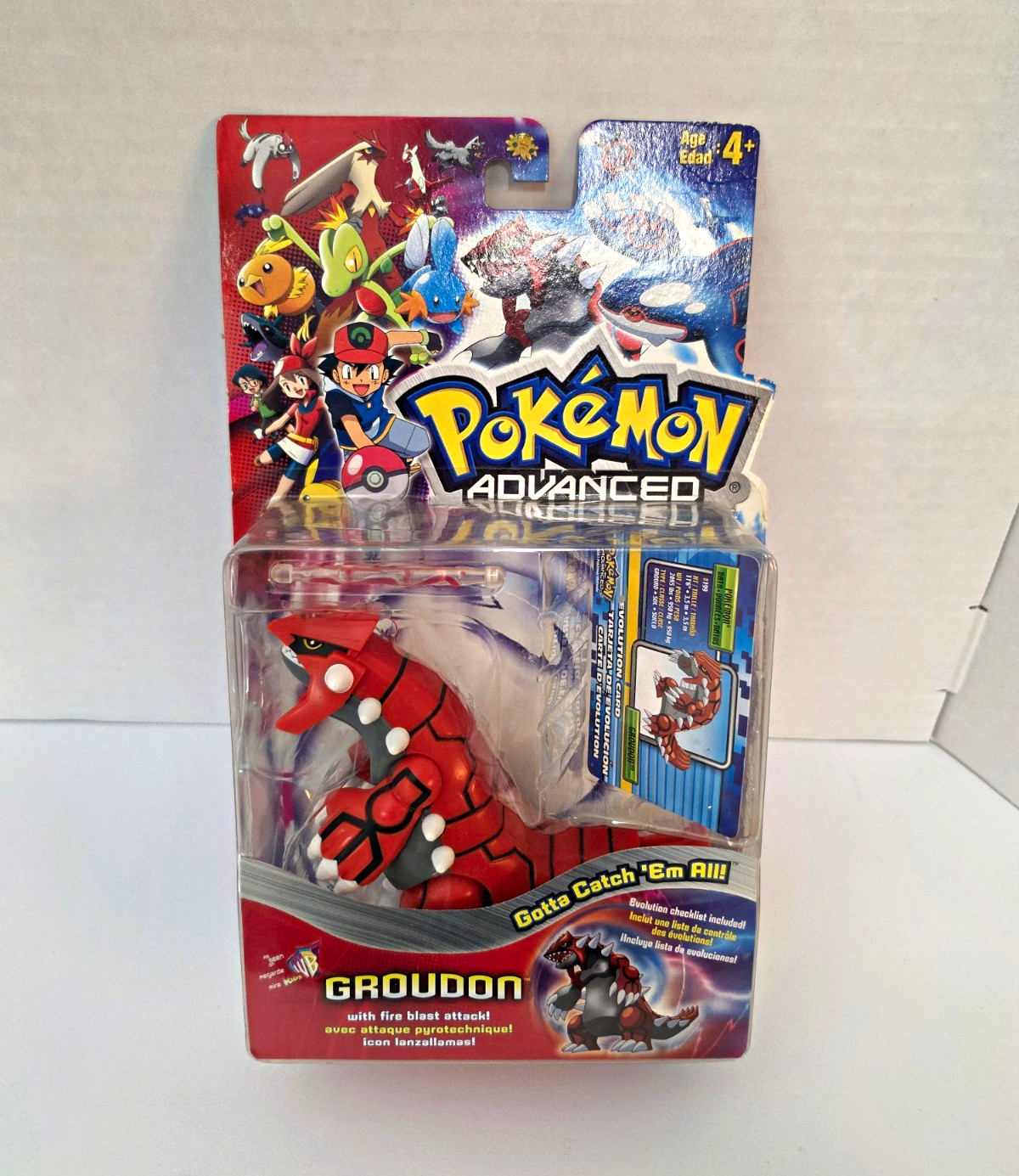 Hasbro Pokémon Advanced Groudon Figure Fire Blast Attack Original Unopened Hasbro Pokémon Advanced Groudon Figure Fire Blast Attack Original Unopened