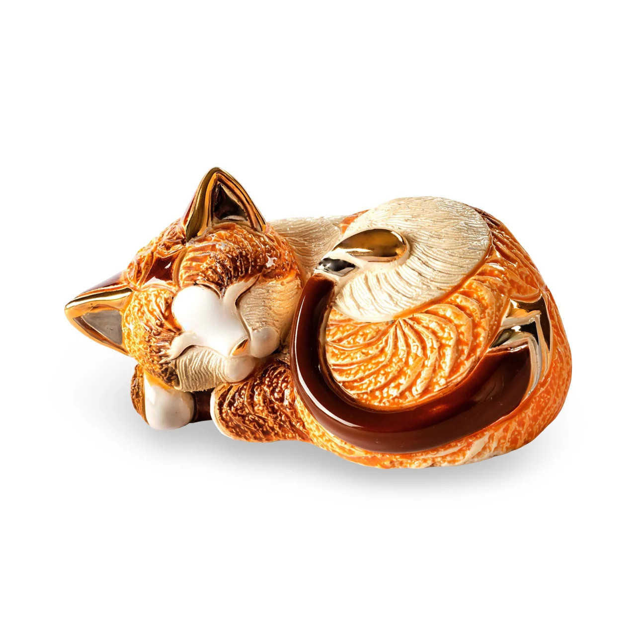 De Rosa Figure Sleeping Ginger Tabby Cat