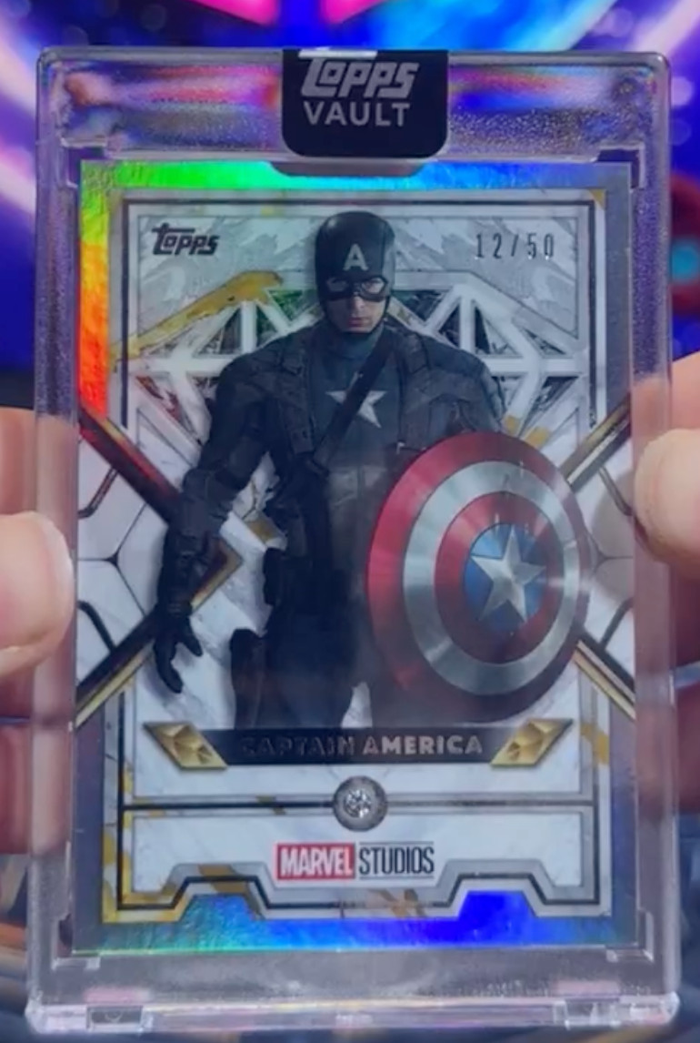 2026 Topps Vault Marvel Captain America Marvel Diamonds #12/50.