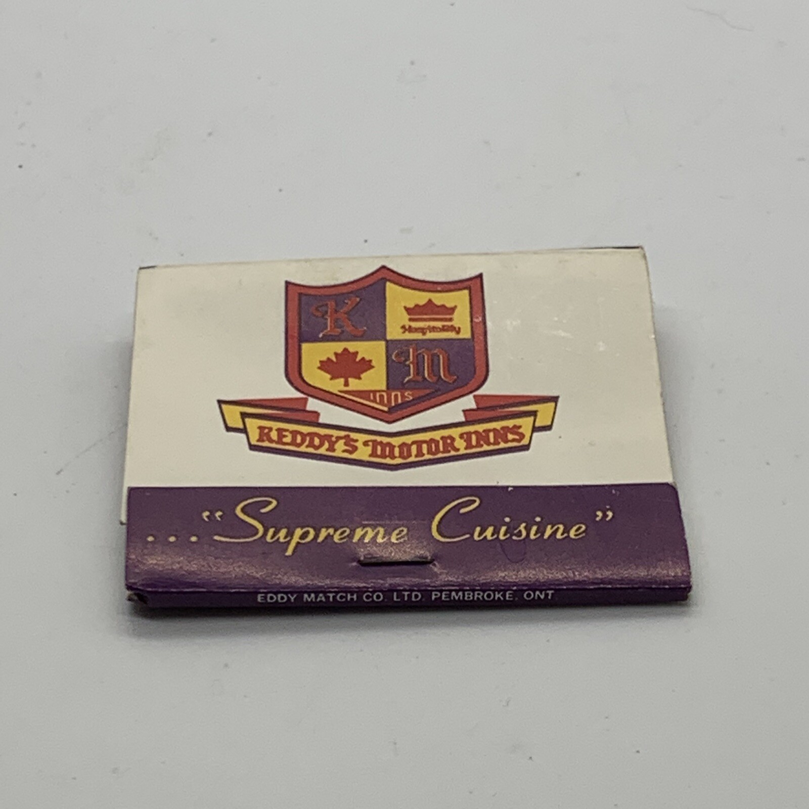 Keddy\'s Motor Inn Supreme Cuisine Unstruck Matchbook Cover