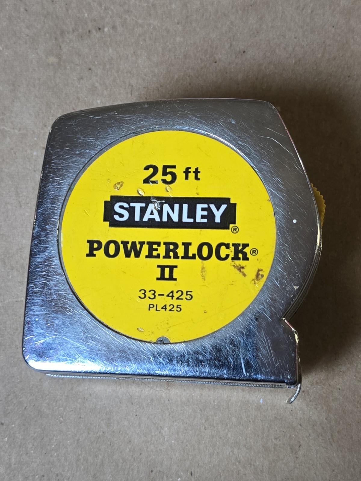 Stanley Powerlock 2 II Tape Measure 25 Ft 33-425 Made in USA Vintage Nice