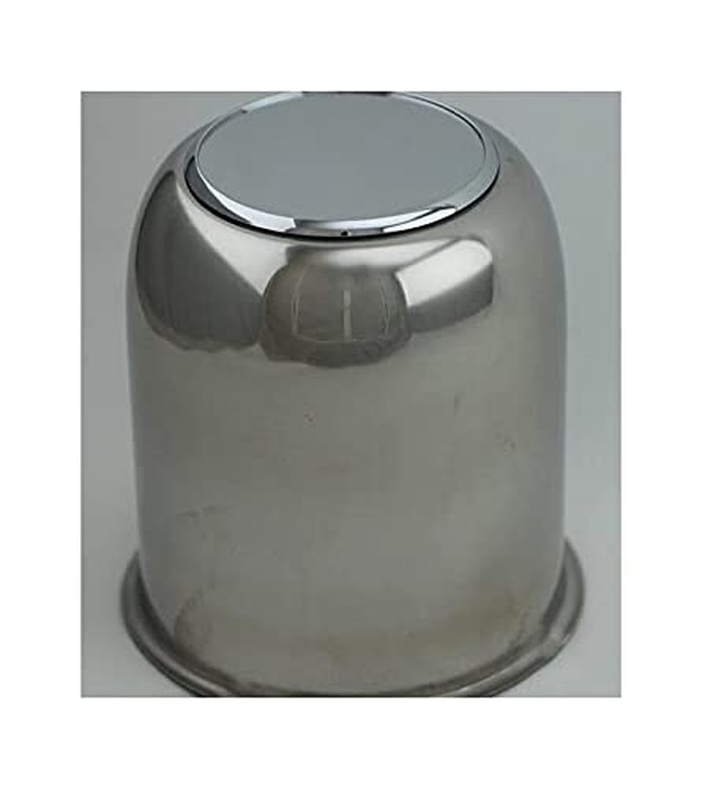 Stainless Steel Chrome Rounded Center Cap Cover for Trailer Wheel EZ Lube 3.1...