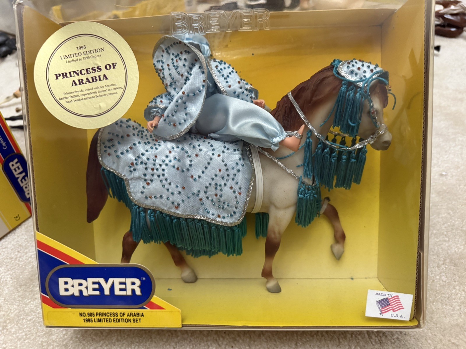 Breyer 1995 Limited Edition Retired 905 Princess Of Arabia With Arabian Stallion