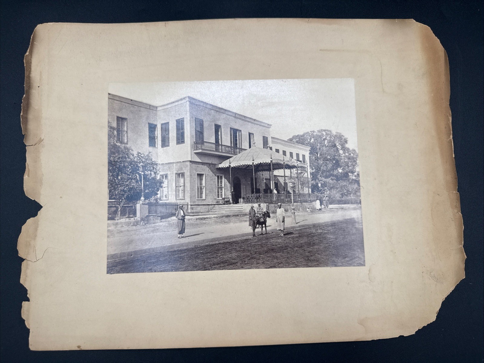 Shepheard’s Hotel Cairo Antique Photo Mid- Late 19th Century Prior To Expansion Shepheard’s Hotel Cairo Antique Photo Mid- Late 19th Century Prior To Expansion