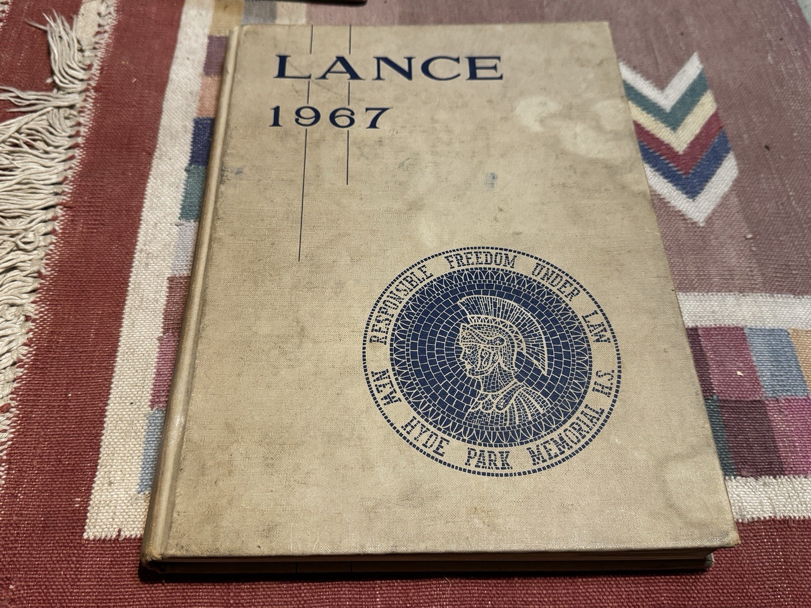1967 New Hyde Park Memorial High School NY Yearbook Teacher Copy Mr Comstock