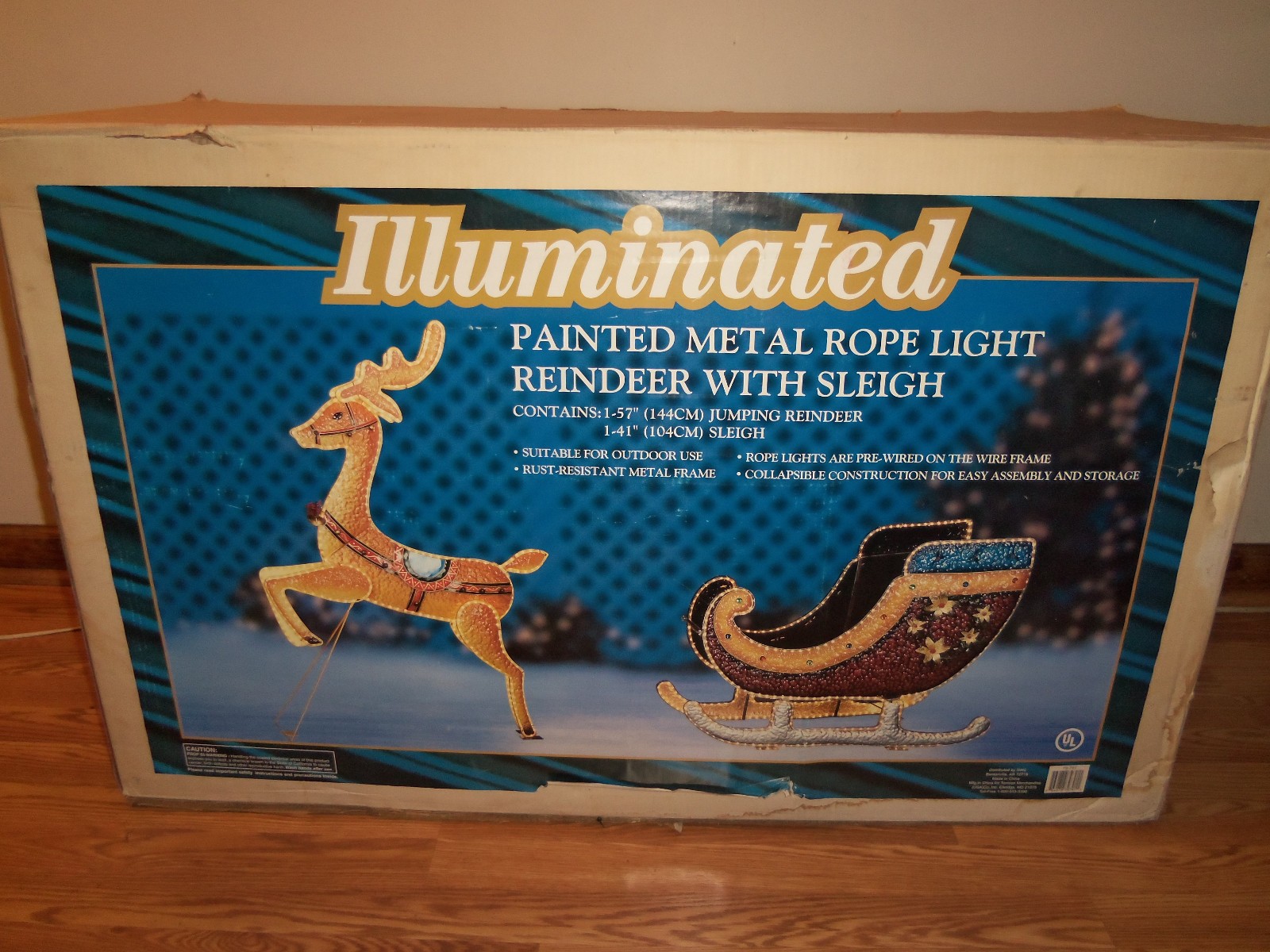 RARE LARGE Christmas Illuminated Reindeer 57\