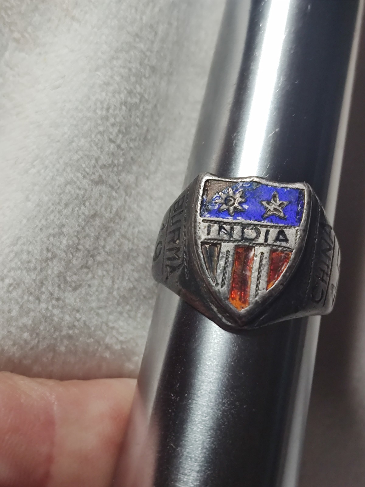 1945 World War II Ring American CBI China Burma India size 10 1945 World War II Ring American CBI China Burma India size 10